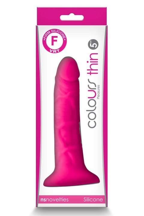NS NOVELTIES COLOURS PLEASURES THIN 5 INCH DILDO PINK NS NOVELTIES COLOURS PLEASURES THIN 5 INCH DILDO PINK