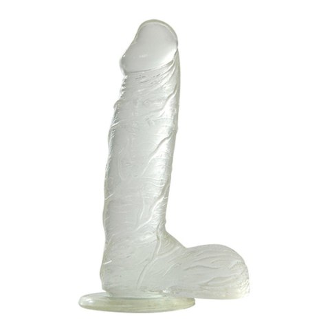 Dildo-JELLY DILDO REAL RAPTURE CLEAR 7.5"