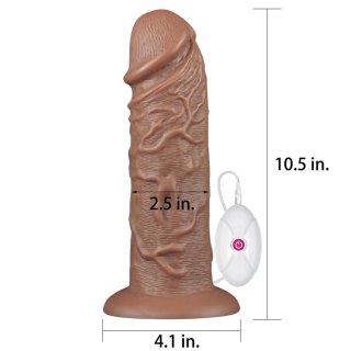 10.5'' Realistic Chubby Vibrating Dildo