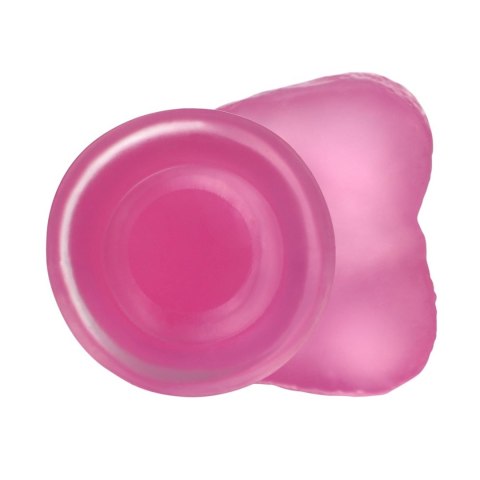 7" Jelly Studs Crystal Dildo Medium Pink