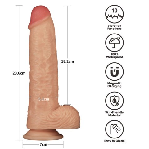 Vibrating Enhanced Strap on Set 9.5'' XS/S/M