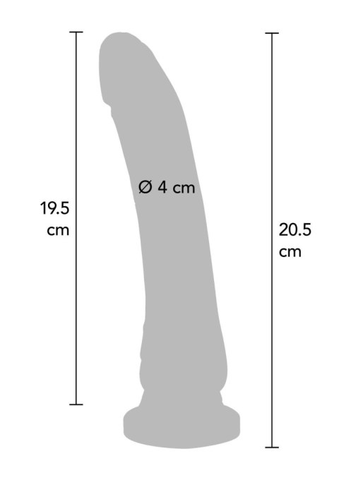 Dong 8 inch Vibrating Light skin tone