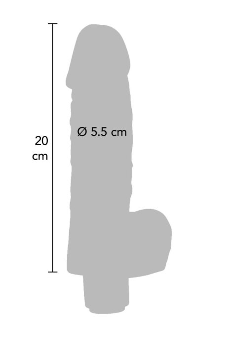 Boy Wonder Vibrating 20cm Dong Light skin tone