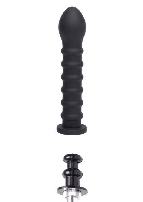 Ribbed Dong Easy-Lock 19 cm Black