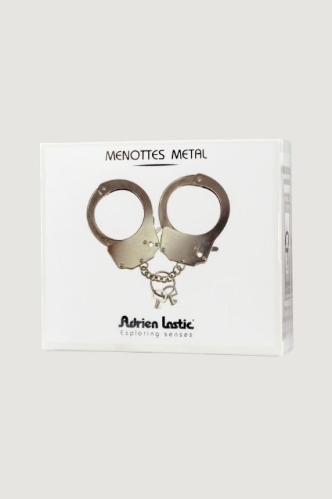 Adrien Lastic Metalowe Kajdanki Menottes MetAdrien Lastic Silver Adrien Lastic Metalowe Kajdanki Menottes MetAdrien Lastic Silver