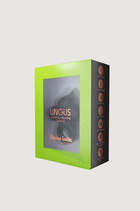 Adrien Lastic Mini Pierścień wibrujący Lingus Black Adrien Lastic Mini Pierścień wibrujący Lingus Black