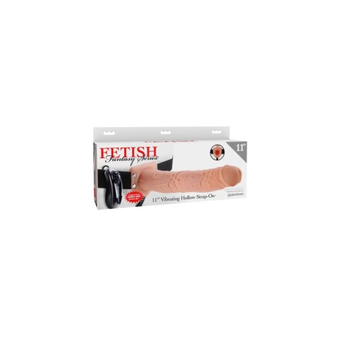 Fetish Fantasy Strap-on Series 11" Vibrating Hollow Strap-On Light