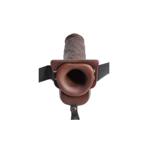 Fetish Fantasy Strap-on Series 9" Hollow Squirting Strap-On with Ball Brown Fetish Fantasy Strap-on Series 9" Hollow Squirting Strap-On with Ball Brown