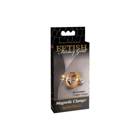 Fetish Fantasy Zaciski na Sutki Gold Magnetic Clamps Fetish Fantasy Zaciski na Sutki Gold Magnetic Clamps
