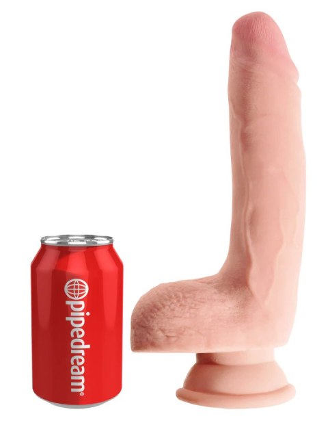 King Cock Dildo Plus 9" Triple Density Cock with Balls Light King Cock Dildo Plus 9" Triple Density Cock with Balls Light