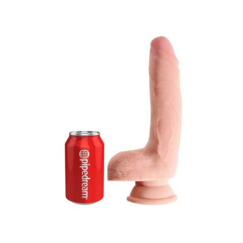 King Cock Dildo Plus 9" Triple Density Cock with Balls Light King Cock Dildo Plus 9" Triple Density Cock with Balls Light
