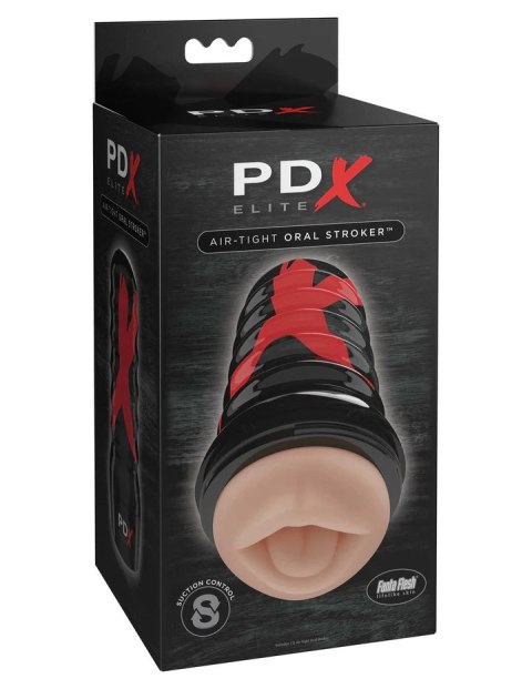 PDX Elite Masturbator Air Tight Oral Stroker Light PDX Elite Masturbator Air Tight Oral Stroker Light