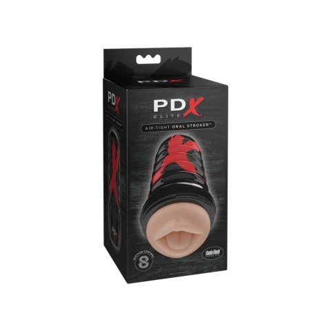 PDX Elite Masturbator Air Tight Oral Stroker Light PDX Elite Masturbator Air Tight Oral Stroker Light