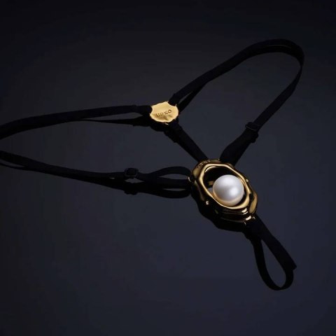 Upko "Moist Eyes" G-string Clitoral Jewelry With Bead Stimulator Upko "Moist Eyes" G-string Clitoral Jewelry With Bead Stimulator