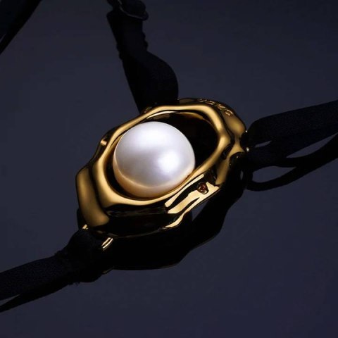 Upko "Moist Eyes" G-string Clitoral Jewelry With Bead Stimulator Upko "Moist Eyes" G-string Clitoral Jewelry With Bead Stimulator