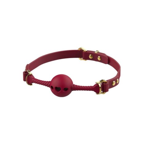 Upko czerwony knebel Middle Heart-shaped Breathable Mouth Gag Upko czerwony knebel Middle Heart-shaped Breathable Mouth Gag