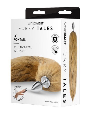 Whipsmart 3" Metal Plug 14" Fox Tail - Korek analny Lis Whipsmart 3" Metal Plug 14" Fox Tail - Korek analny Lis