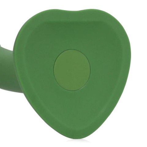 Non-Phallic Vibrating Dildo - Small - Forest Green
