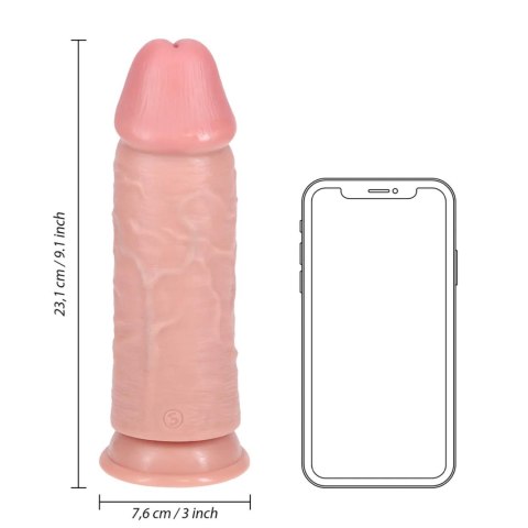 Extra Thick Straight without Balls 23 cm - Flesh