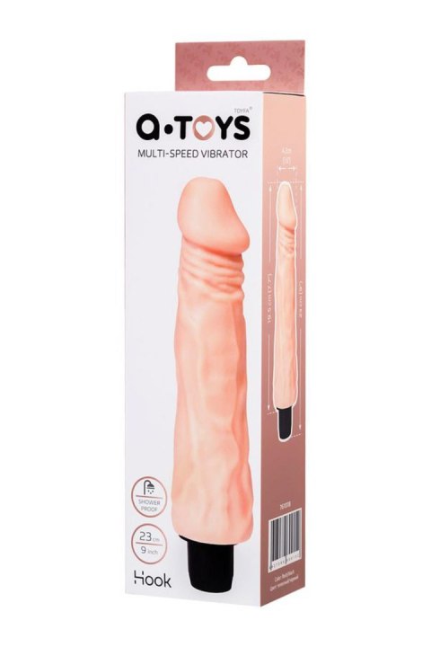 A-TOYS, Realistic Multi-Speed Vibrator, TPE, 19,5 cm