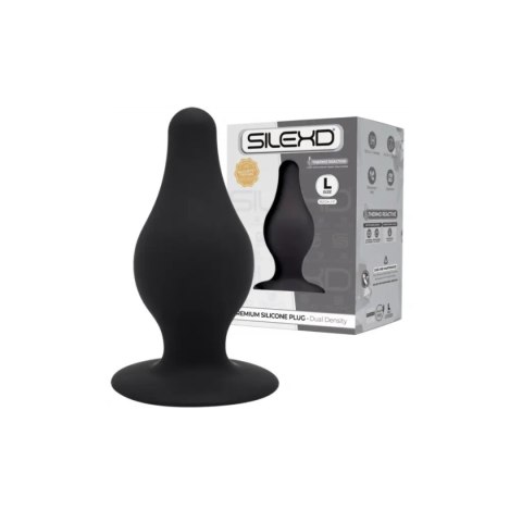 Silexd Korek Analny 10 cm Plug L Black Silexd Korek Analny 10 cm Plug L Black