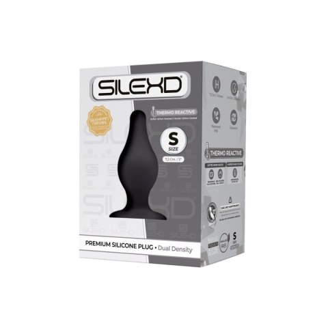 Silexd Korek Analny 7,5 cm Plug S Black Silexd Korek Analny 7,5 cm Plug S Black