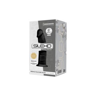 Silexd Silikonowe Dildo 15 cm Black