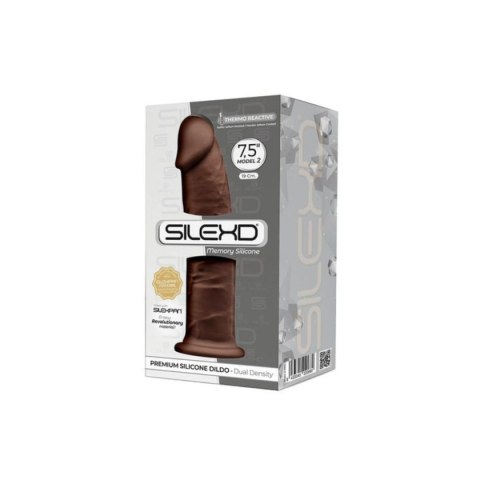 Silexd Silikonowe Dildo 19 cm Brown Silexd Silikonowe Dildo 19 cm Brown