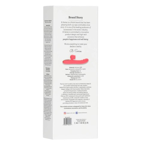 Silicone Vibrator 7 Powerful Modes - 
Licking, 7 Thrusting
Heating, Red