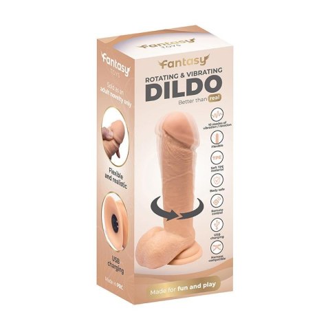 Rotating Vibro Dildo 19 cm