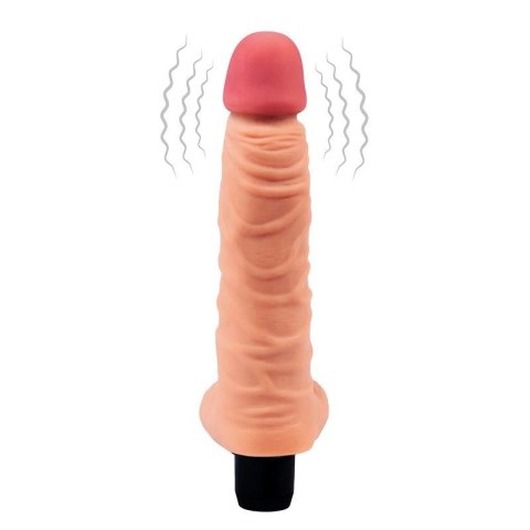 Soft vibrator with testicles 21 cm - The Real Deal