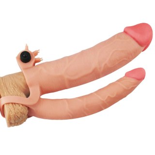 Add 3" Pleasure X Tender Vibrating Double Penis Sleeve