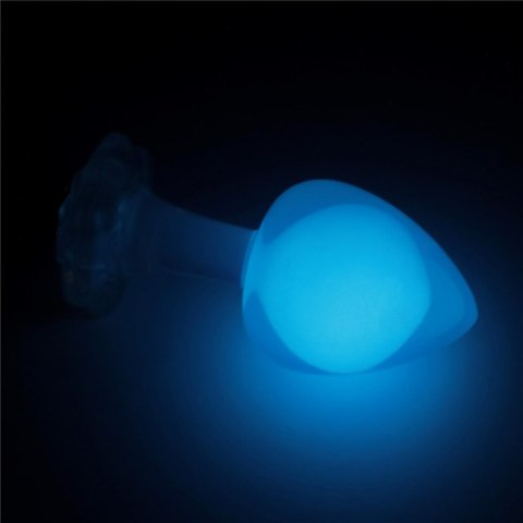Gemoria Silicone Butt Plug (Glow-In-The-Dark) - blue