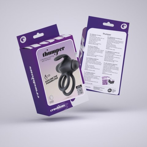 CRUSHIOUS THUMPER VIBRATING DOUBLE COCKRING WITH REMOTE