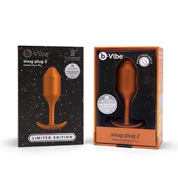B-Vibe korek analny Snug Plug 2 Limited Edition Sunburst