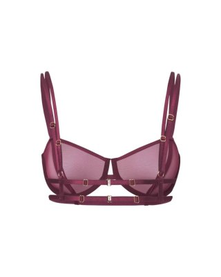Promees Vivien burgundy biustonosz XS/S