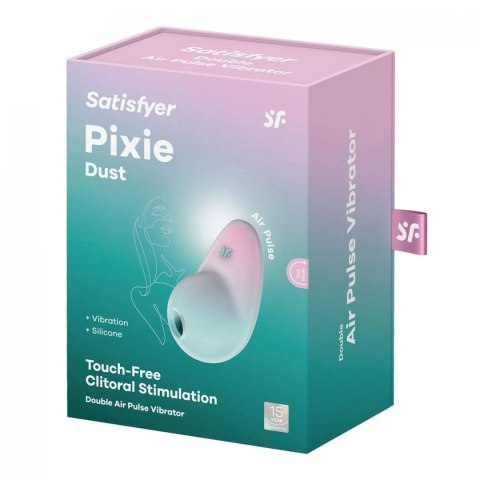 Satisfyer Pixie Dust - Clitoral Stimulator - Mint/Pink Satisfyer Pixie Dust - Clitoral Stimulator - Mint/Pink