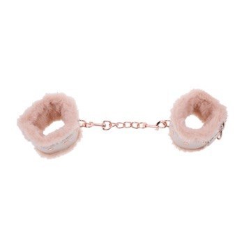 Sportsheets kajdanki S&M Peaches 'n CreaMe Fur Handcuffs Cream