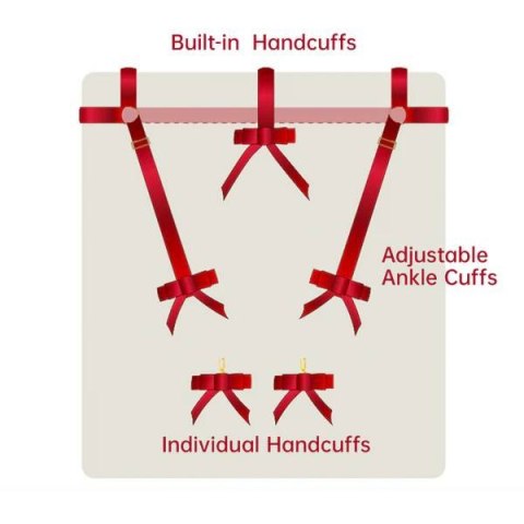 Upko pasy do łózka Bowknot Bed Restraint Straps