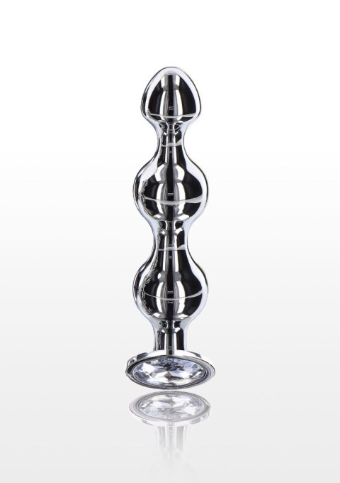 Diamond Star Beads Large Silver