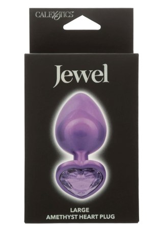 Diamond Heart Plug Large Purple