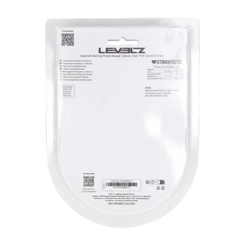 Rippled with Hard Loop Silicone Prostate Massager - S - Black