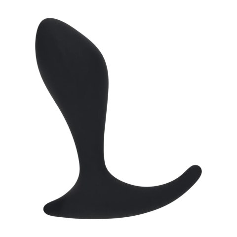 Single Ripple Silicone Prostate Massager - Black