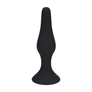 Slim Silicone Anal Plug - L - Black