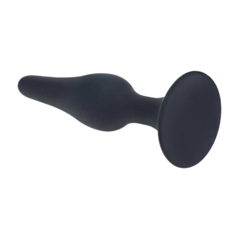 Slim Silicone Anal Plug - S - Black