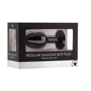 Diamond Butt Plug - Regular black