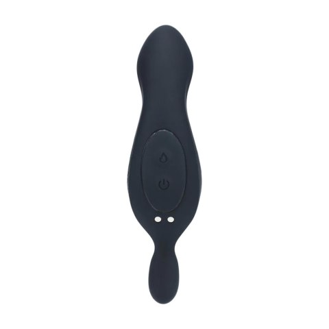 Heating and Vibrating Silicone Prostate Stimulator - Black