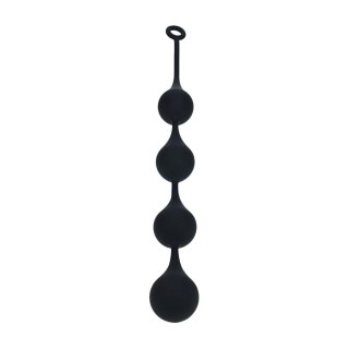 Silicone Waterdrop Anal Balls - XXL - 60mm - Black
