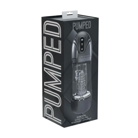 SonicPull - Suction and Vibration Masturbator Pump - Multimedia Enhanced - Gun Metal