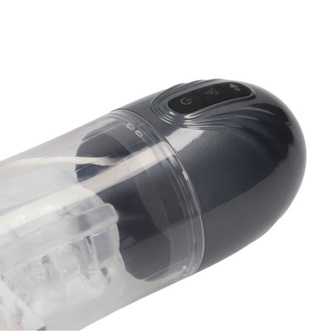 SonicPull - Suction and Vibration Masturbator Pump - Multimedia Enhanced - Gun Metal